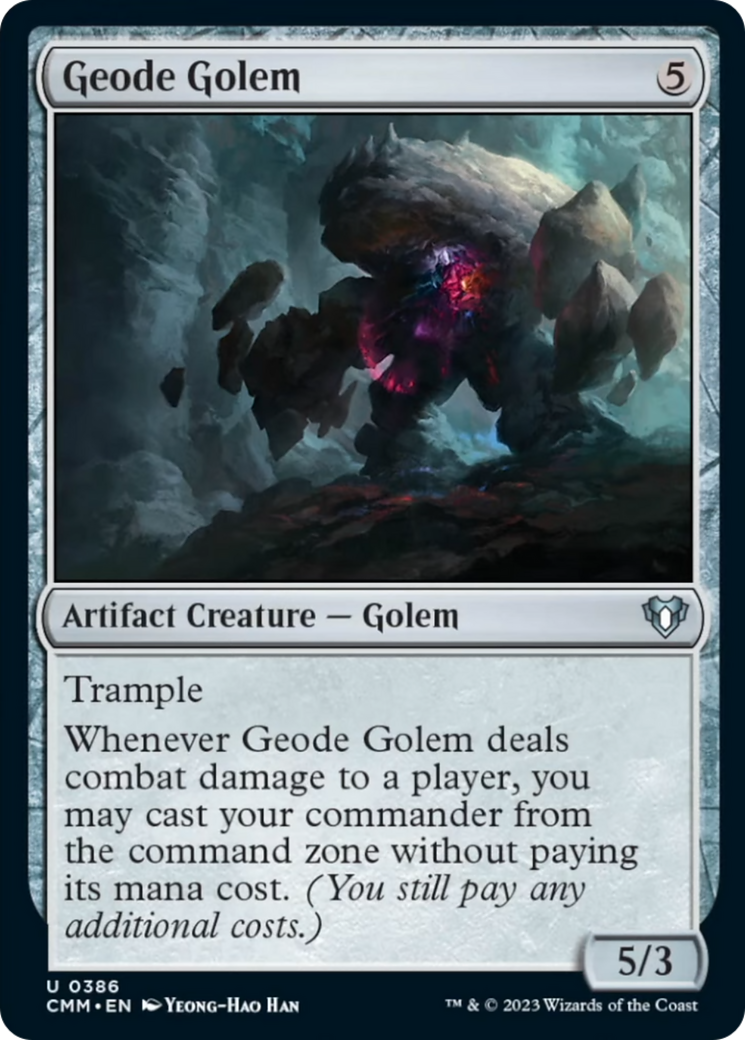 Geode Golem [Commander Masters] | Cards and Coasters CA