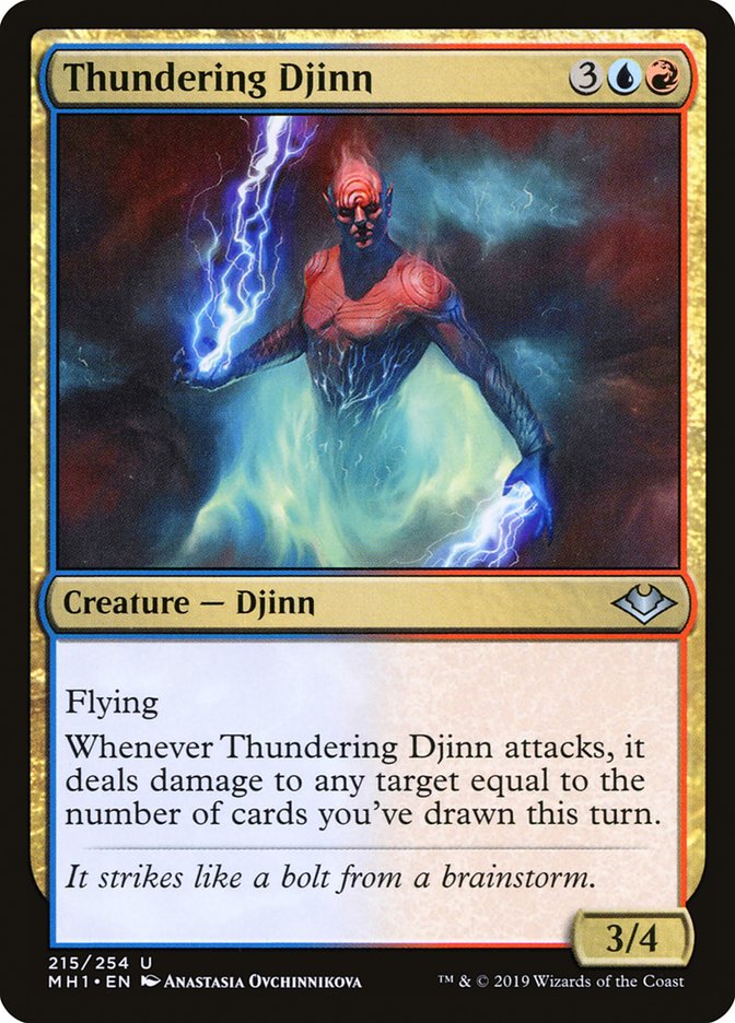 Thundering Djinn [Modern Horizons] | Cards and Coasters CA