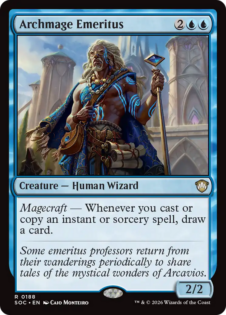 Archmage Emeritus [Secrets of Strixhaven Commander] | Cards and Coasters CA