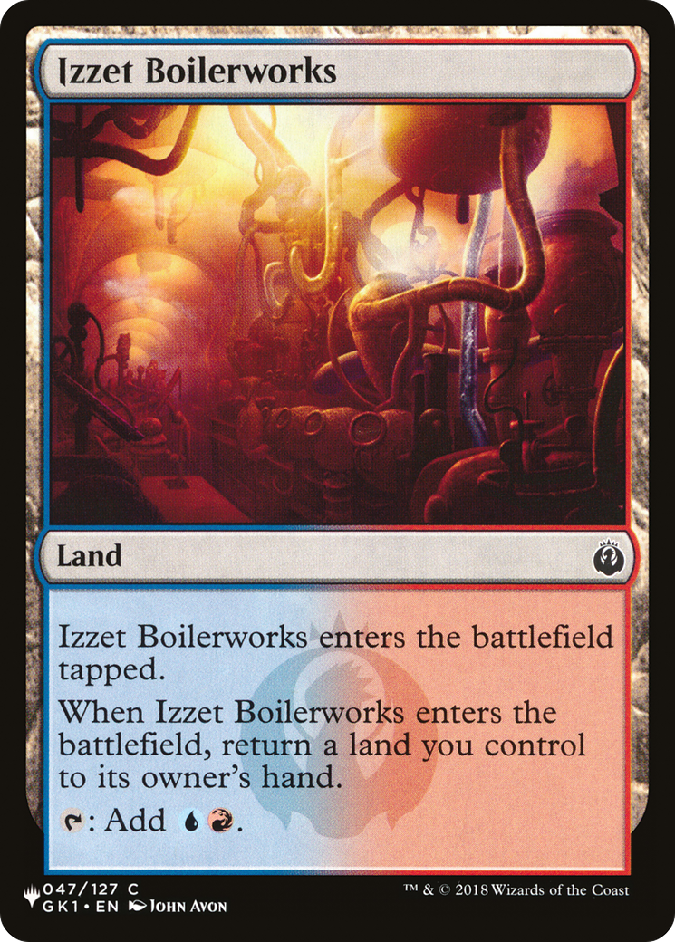 Izzet Boilerworks (GK1) [The List Reprints] | Cards and Coasters CA