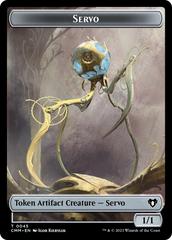 Servo // Elephant Double-Sided Token [Commander Masters Tokens] | Cards and Coasters CA