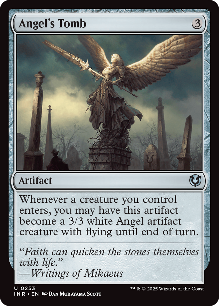 Angel's Tomb (Retro Frame) [Innistrad Remastered] | Cards and Coasters CA