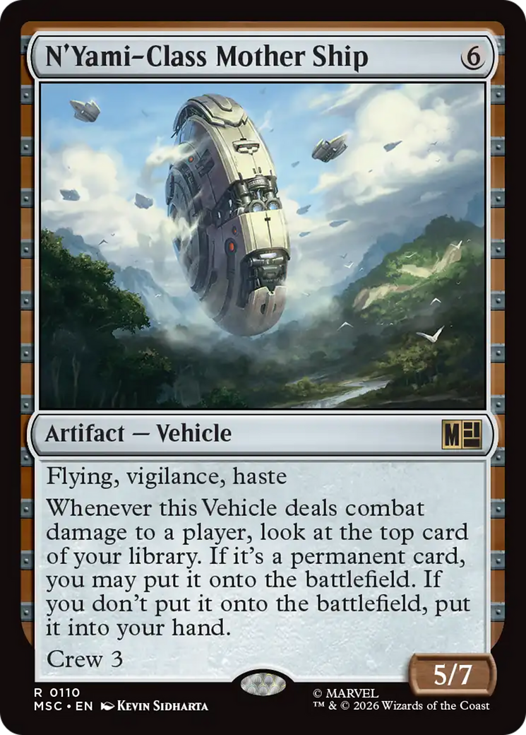 N'Yami-Class Mother Ship (Surge Foil) [Marvel Super Heroes Commander] | Cards and Coasters CA