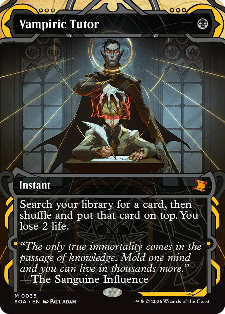 Vampiric Tutor [Secrets of Strixhaven: Mystical Archive] | Cards and Coasters CA