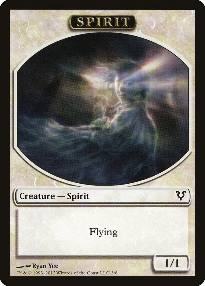 Spirit Token (3/8) [Avacyn Restored Tokens] | Cards and Coasters CA