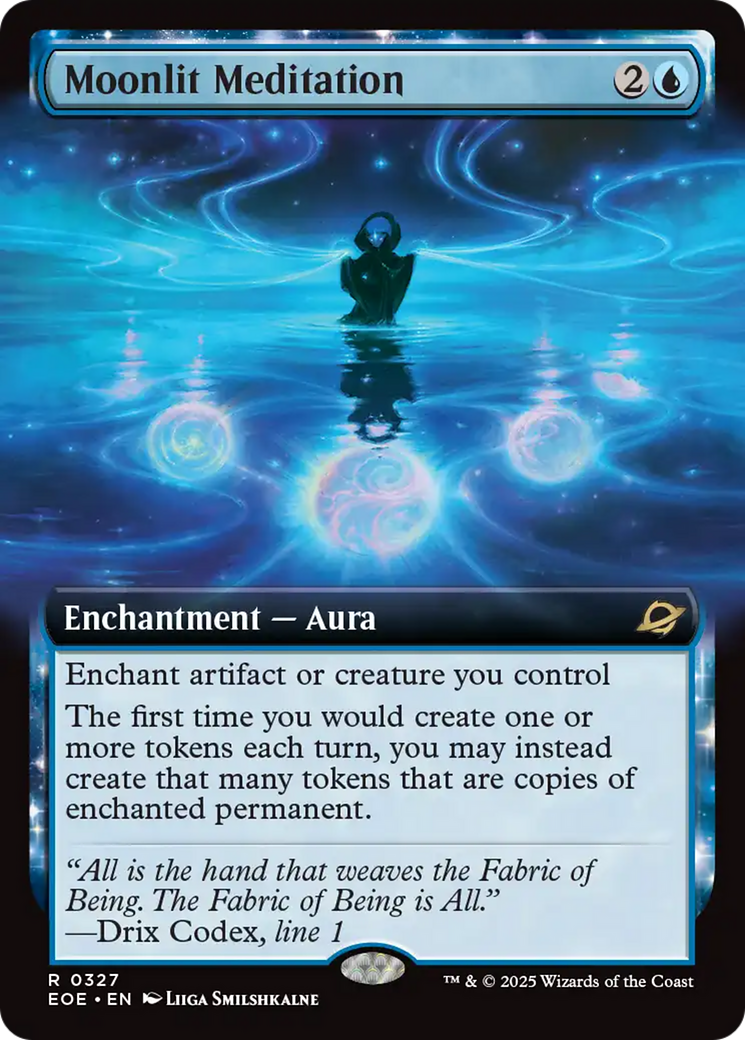 Moonlit Meditation (Extended Art) [Edge of Eternities] | Cards and Coasters CA