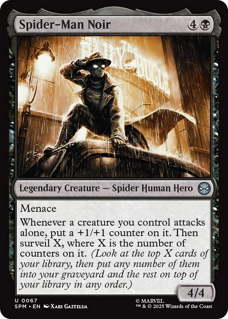 Spider-Man Noir [Marvel's Spider-Man] | Cards and Coasters CA