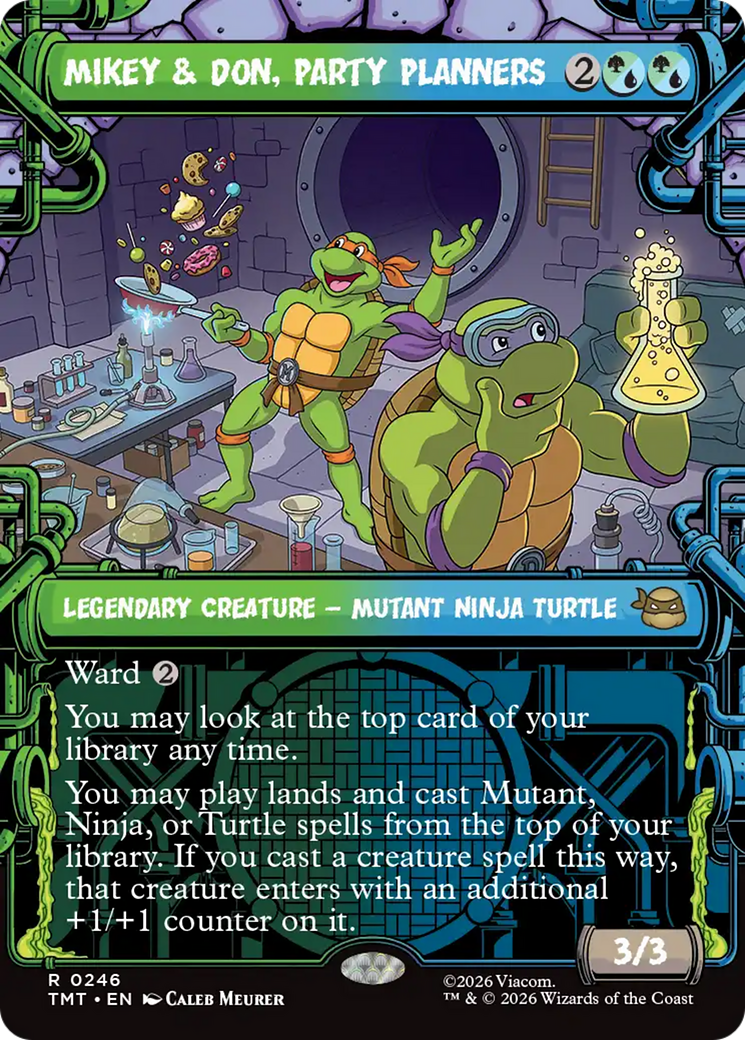 Mikey & Don, Party Planners (Showcase) [Teenage Mutant Ninja Turtles] | Cards and Coasters CA