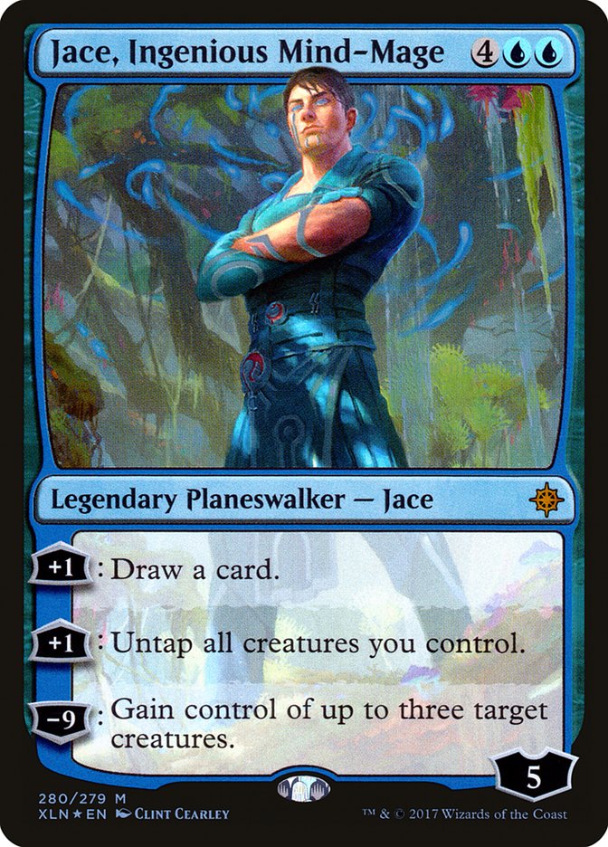 Jace, Ingenious Mind-Mage [Ixalan] | Cards and Coasters CA