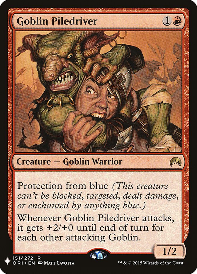 Goblin Piledriver [Mystery Booster] | Cards and Coasters CA