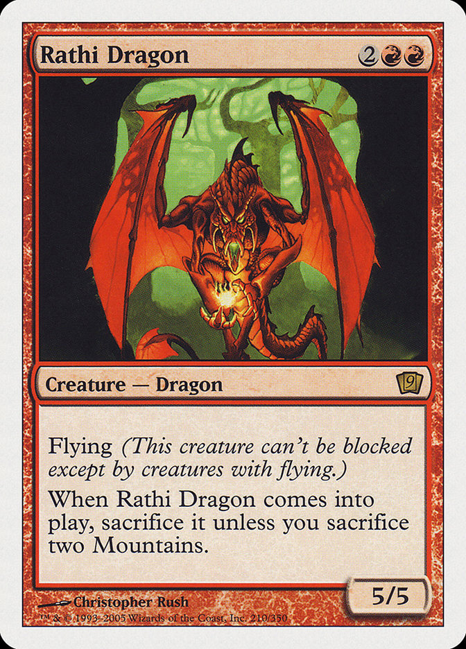 Rathi Dragon (9th Edition) [Oversize Cards] | Cards and Coasters CA