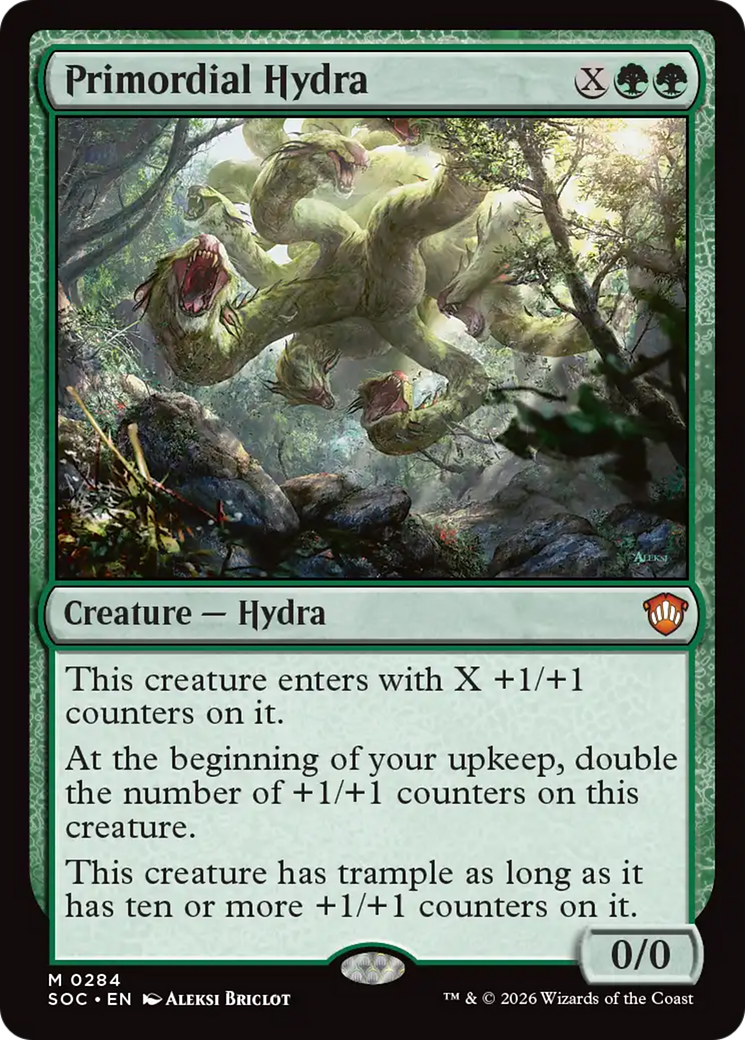 Primordial Hydra [Secrets of Strixhaven Commander] | Cards and Coasters CA