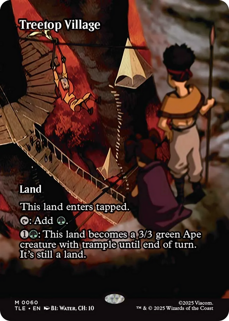Treetop Village (Borderless) [Avatar: The Last Airbender: Eternal-Legal] | Cards and Coasters CA