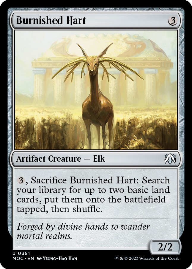 Burnished Hart [March of the Machine Commander] | Cards and Coasters CA