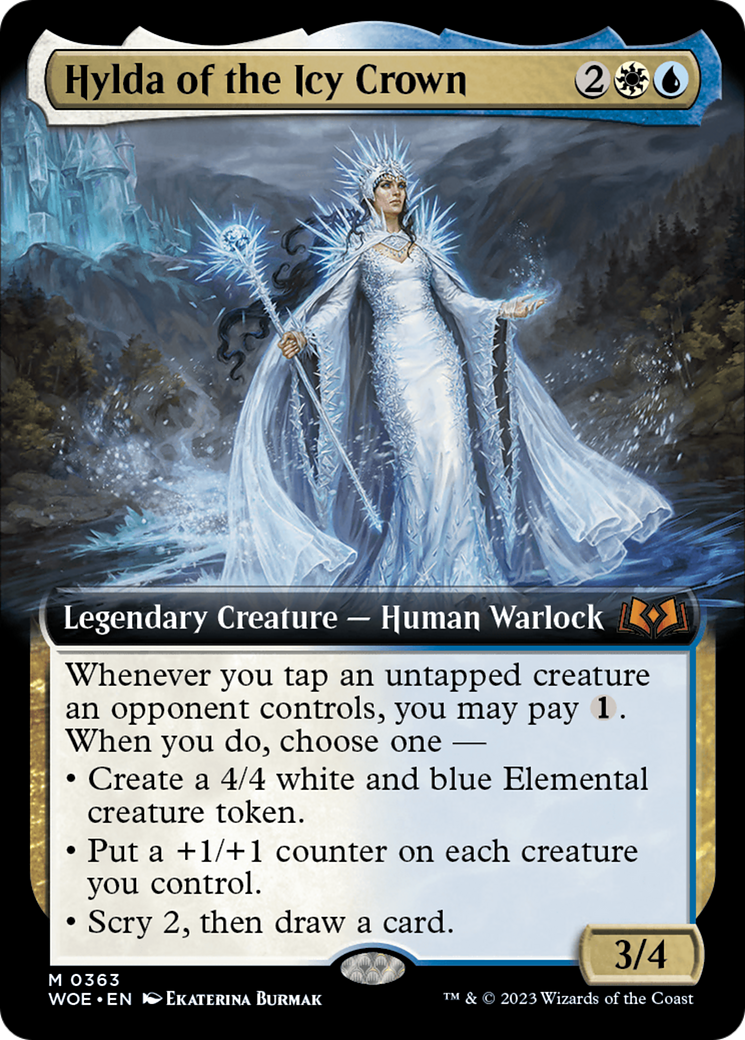 Hylda of the Icy Crown (Extended Art) [Wilds of Eldraine] | Cards and Coasters CA