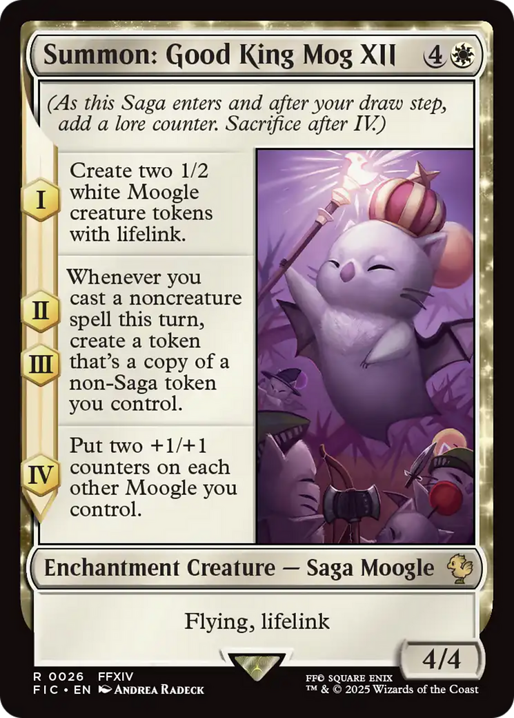 Summon: Good King Mog XII [FINAL FANTASY Commander] | Cards and Coasters CA