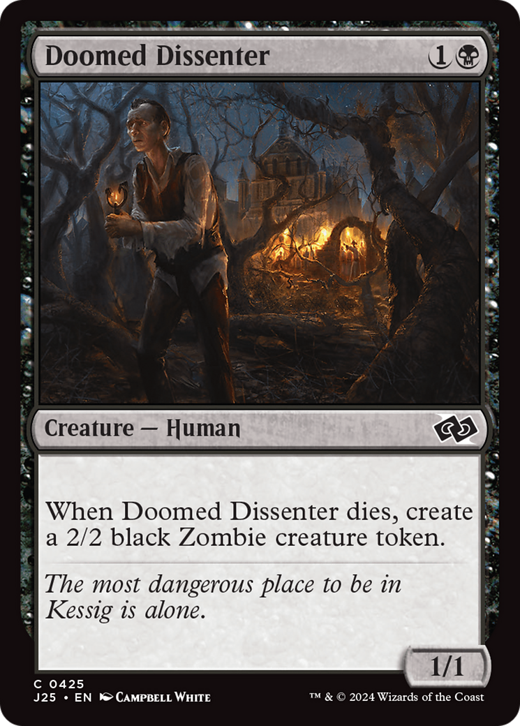 Doomed Dissenter [Foundations Jumpstart] | Cards and Coasters CA