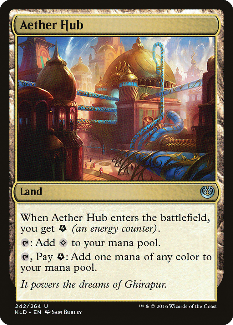 Aether Hub (Ripple Foil) [Modern Horizons 3 Commander] | Cards and Coasters CA