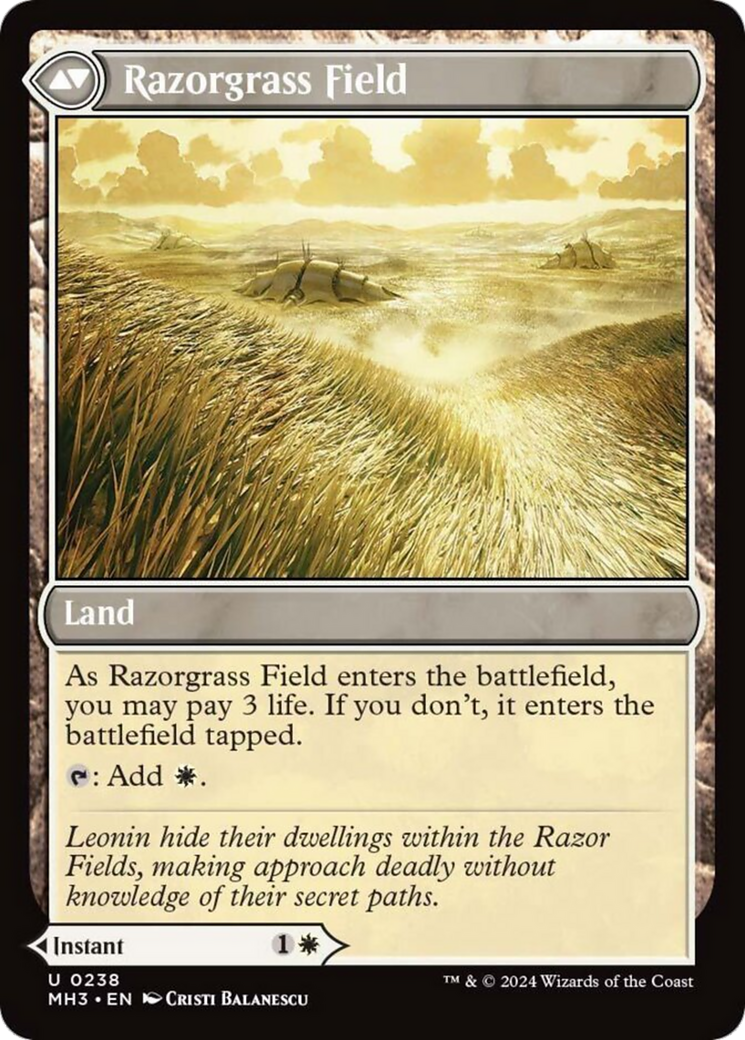 Razorgrass Ambush // Razorgrass Field [Modern Horizons 3] | Cards and Coasters CA