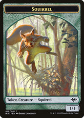 Soldier (004) // Squirrel (015) Double-Sided Token [Modern Horizons Tokens] | Cards and Coasters CA