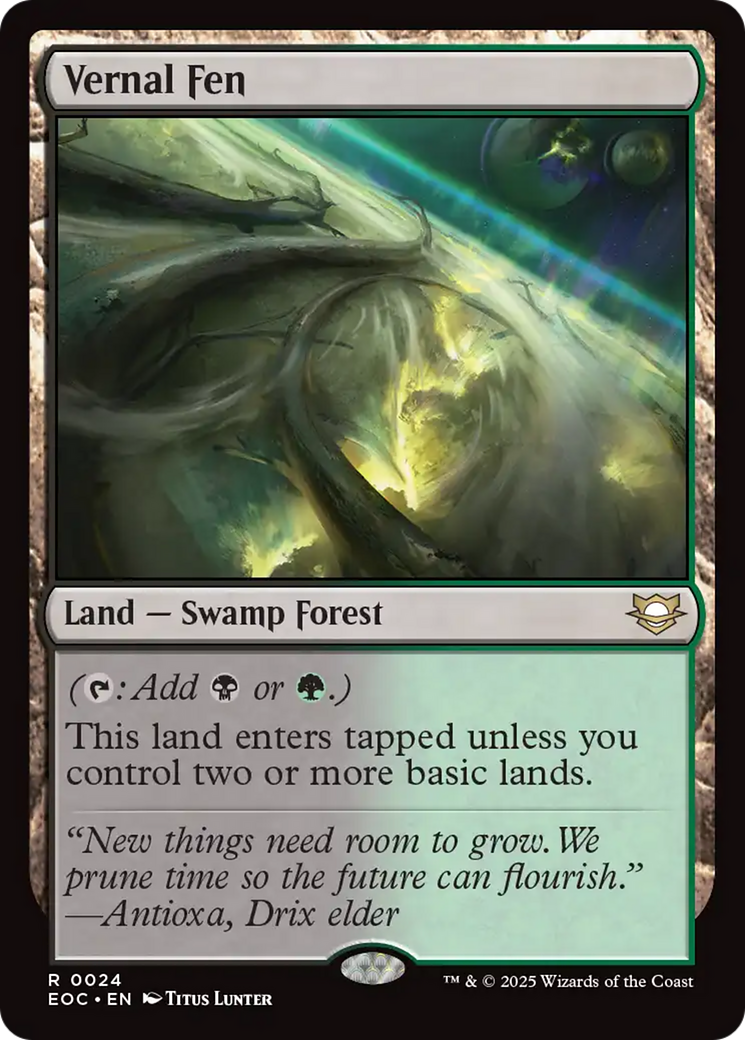 Vernal Fen [Edge of Eternities Commander] | Cards and Coasters CA