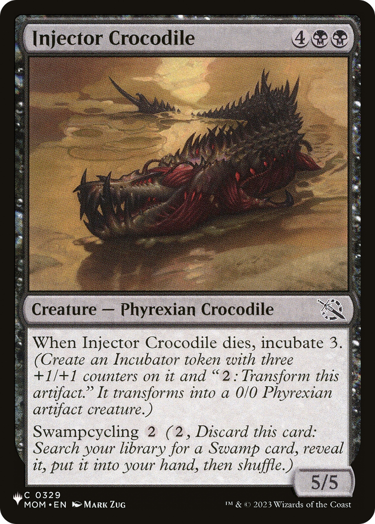 Injector Crocodile [The List] | Cards and Coasters CA