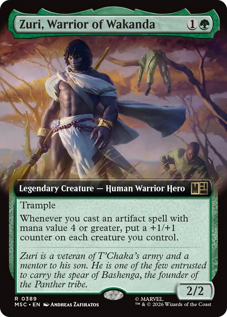 Zuri, Warrior of Wakanda (Extended Art) [Marvel Super Heroes Commander] | Cards and Coasters CA