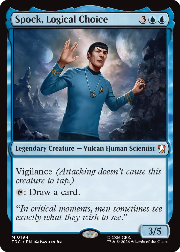 Spock, Logical Choice [Star Trek Commander] | Cards and Coasters CA
