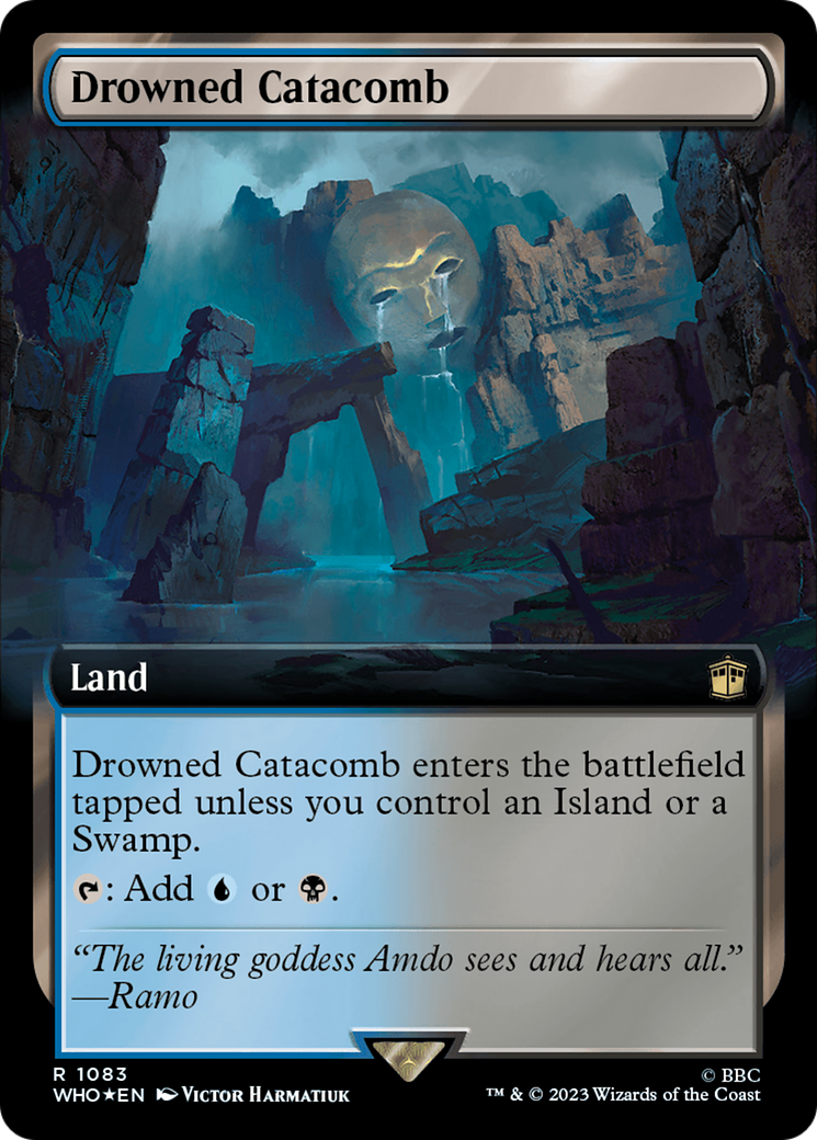 Drowned Catacomb (Extended Art) (Surge Foil) [Doctor Who] | Cards and Coasters CA