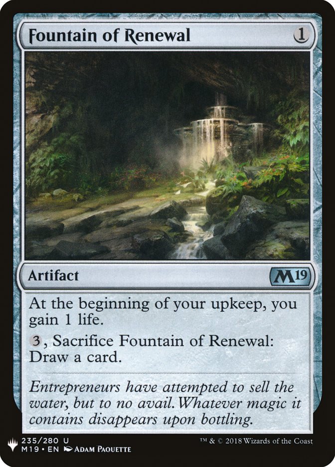 Fountain of Renewal [Mystery Booster] | Cards and Coasters CA