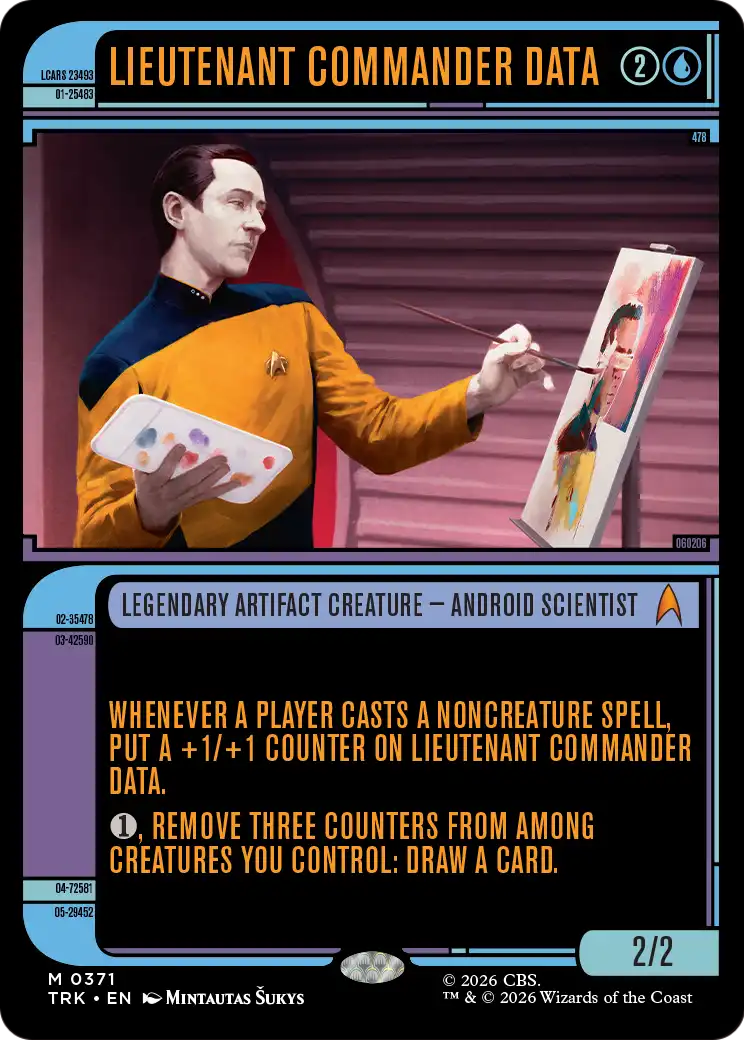 Lieutenant Commander Data (Showcase) [Star Trek] | Cards and Coasters CA