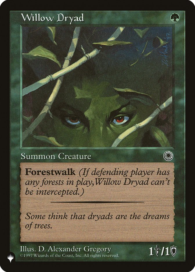 Willow Dryad [The List] | Cards and Coasters CA