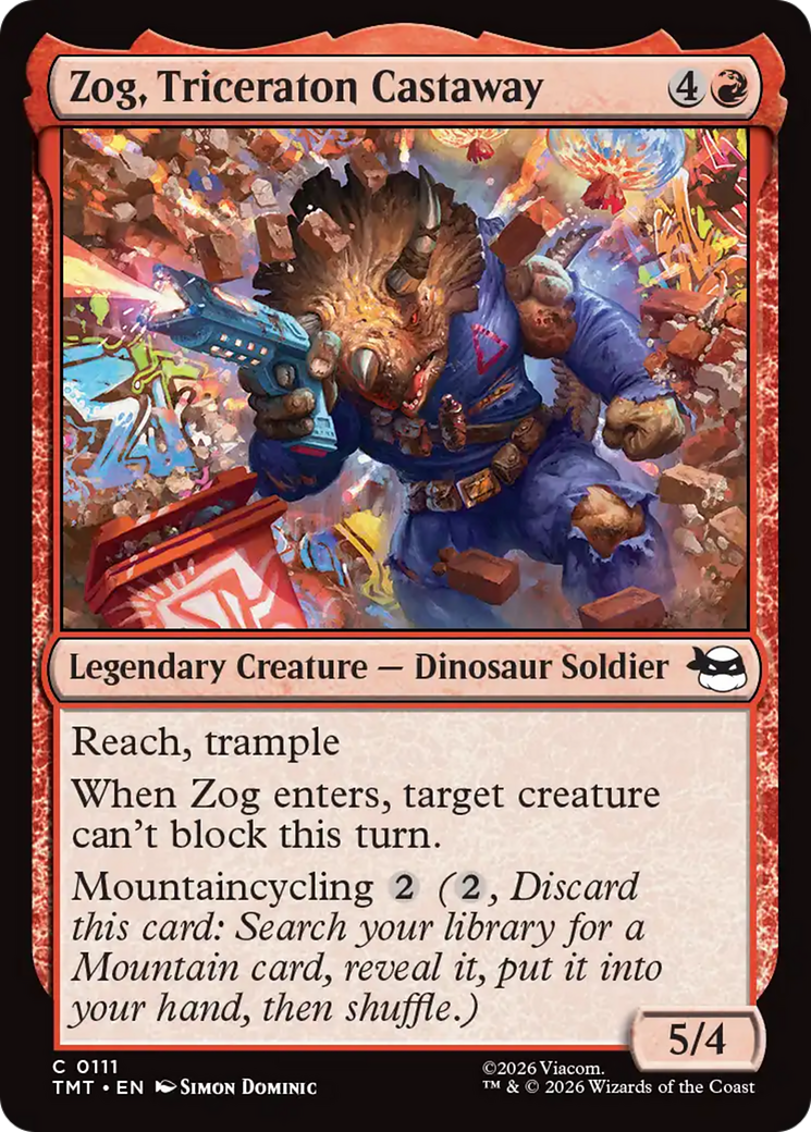 Zog, Triceraton Castaway [Teenage Mutant Ninja Turtles] | Cards and Coasters CA