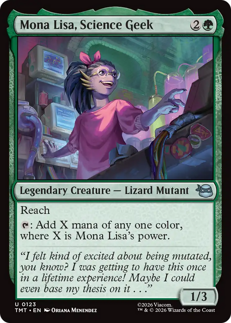 Mona Lisa, Science Geek [Teenage Mutant Ninja Turtles] | Cards and Coasters CA