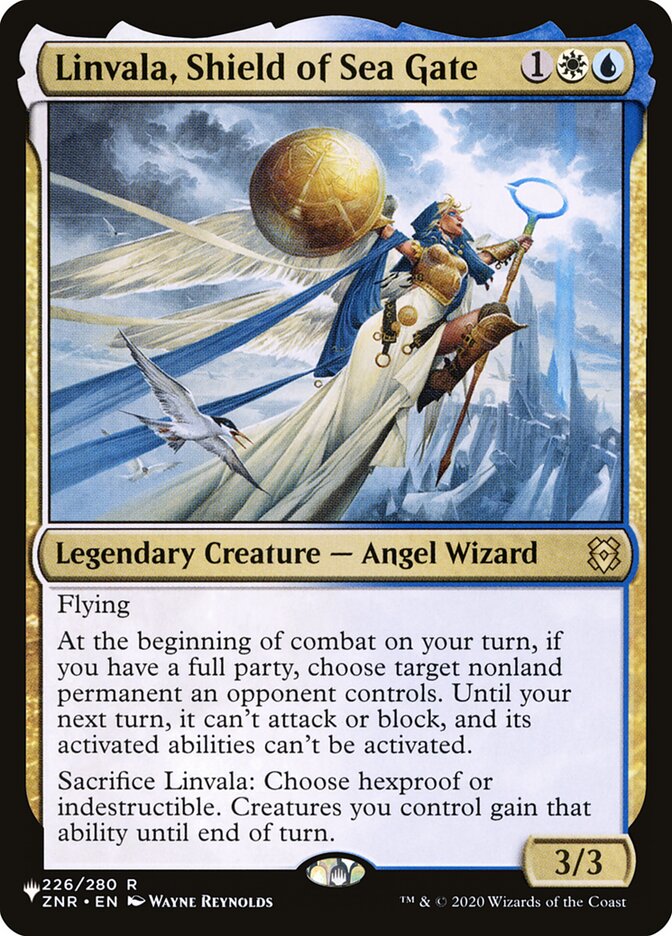 Linvala, Shield of Sea Gate [The List] | Cards and Coasters CA
