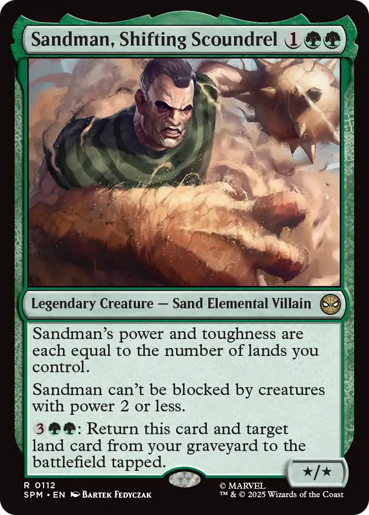 Sandman, Shifting Scoundrel [Marvel's Spider-Man] | Cards and Coasters CA