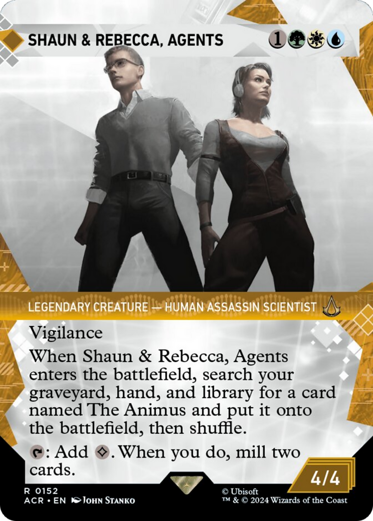 Shaun & Rebecca, Agents (Showcase) [Assassin's Creed] | Cards and Coasters CA