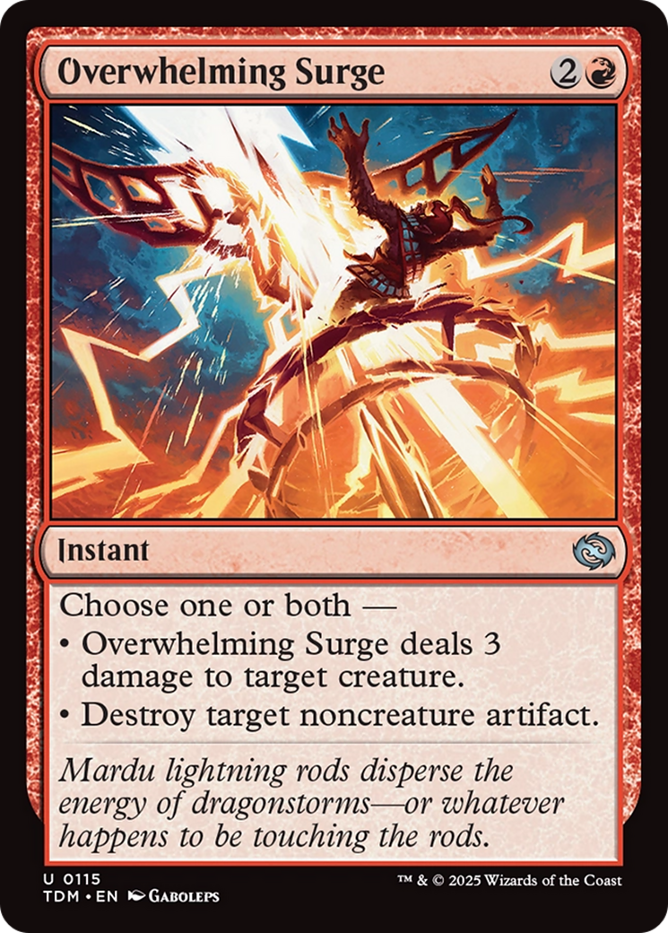 Overwhelming Surge [Tarkir: Dragonstorm] | Cards and Coasters CA