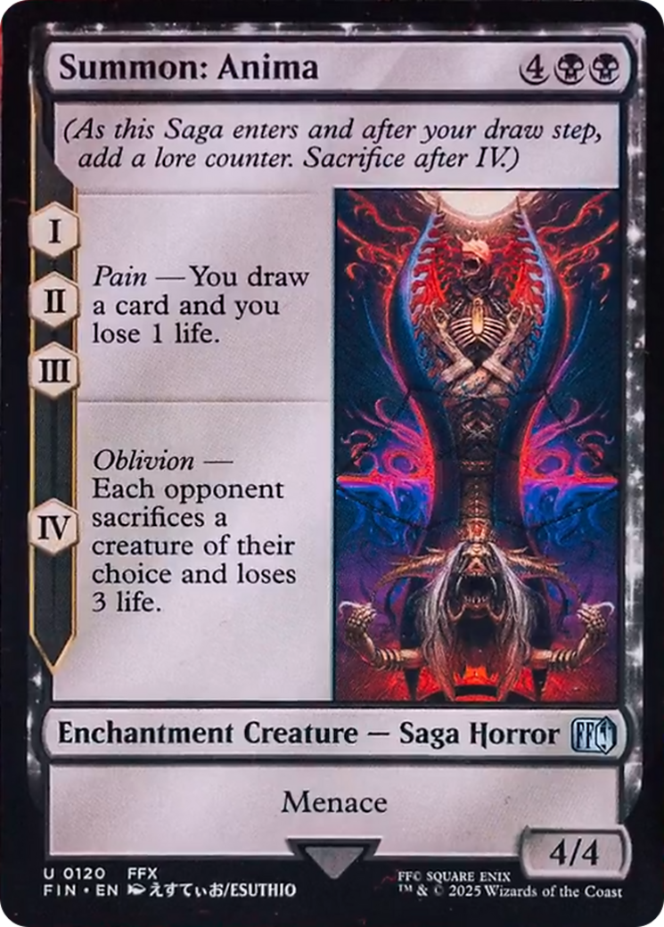 Summon: Anima [FINAL FANTASY] | Cards and Coasters CA