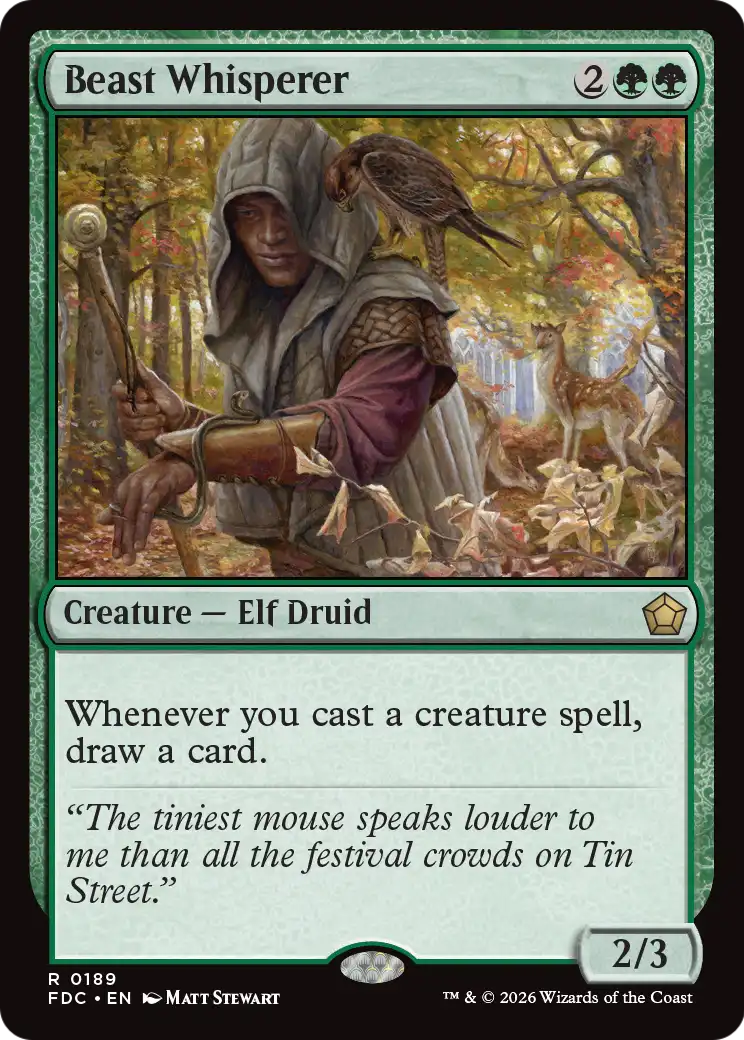 Beast Whisperer [Foundations Commander] | Cards and Coasters CA