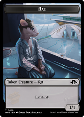 Eldrazi Spawn // Rat Double-Sided Token [Modern Horizons 3 Tokens] | Cards and Coasters CA