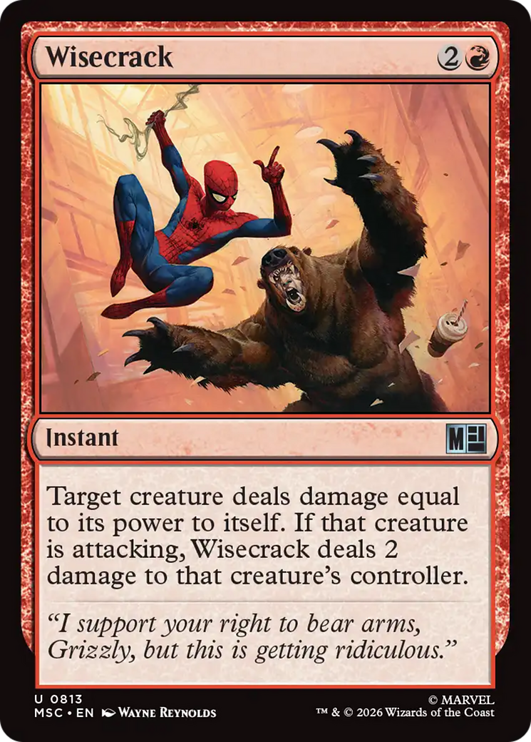 Wisecrack [Marvel Super Heroes Commander] | Cards and Coasters CA
