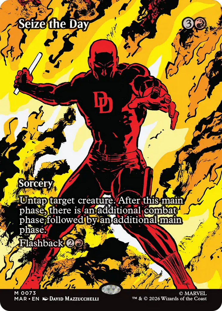 Seize the Day (Borderless) [Marvel Universe: Eternal-Legal] | Cards and Coasters CA