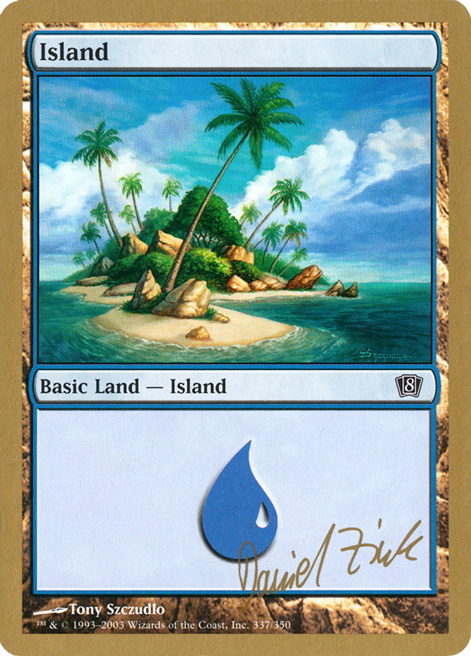 Island (dz337) (Daniel Zink) [World Championship Decks 2003] | Cards and Coasters CA