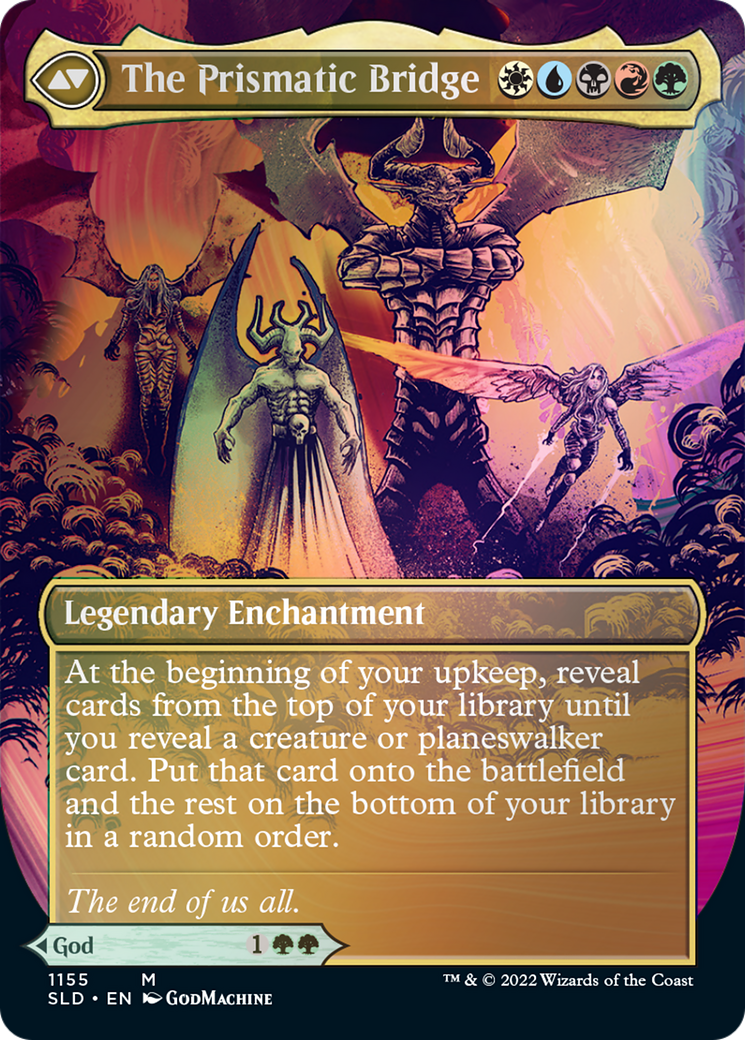 Esika, God of the Tree // The Prismatic Bridge (Borderless) [Secret Lair: From Cute to Brute] | Cards and Coasters CA