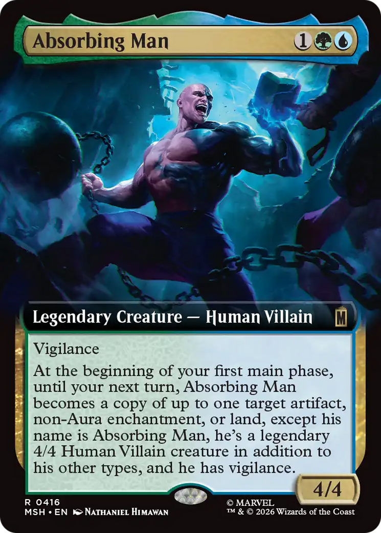 Absorbing Man (Extended Art) [Marvel Super Heroes] | Cards and Coasters CA