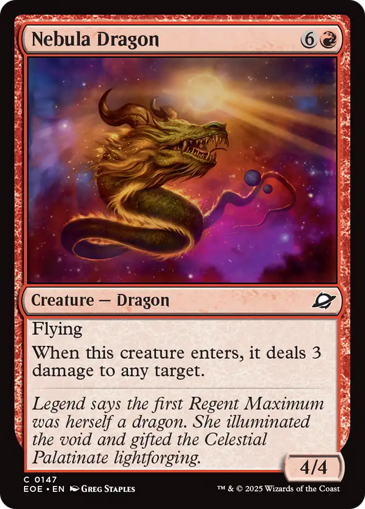 Nebula Dragon [Edge of Eternities] | Cards and Coasters CA