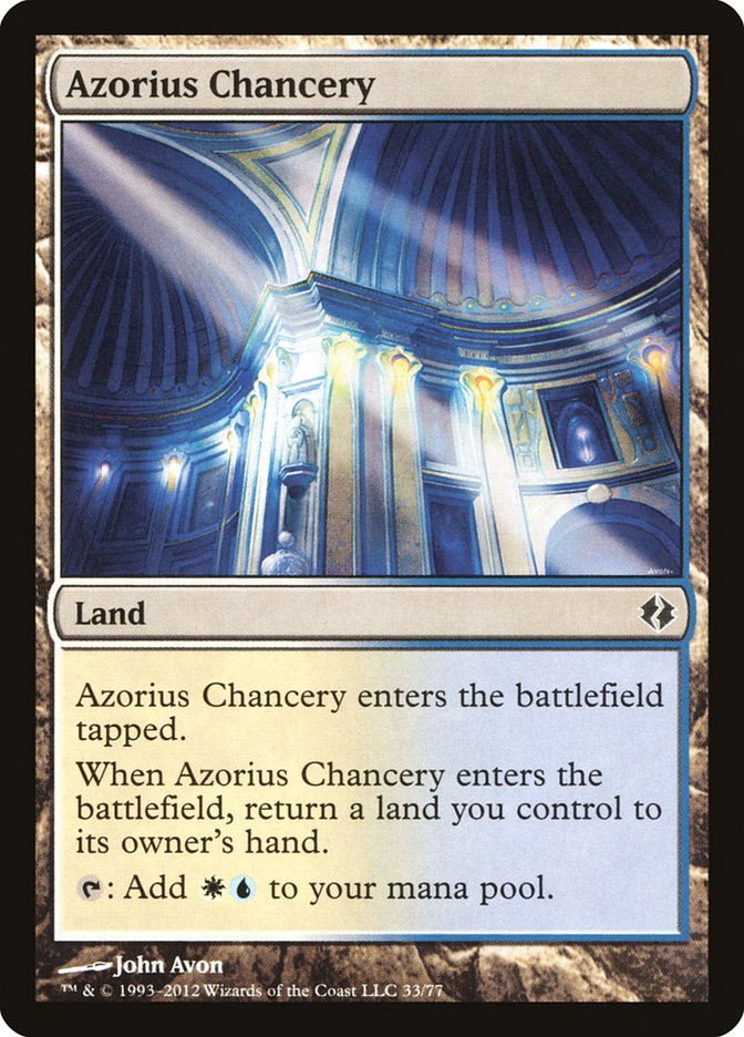 Azorius Chancery [Duel Decks: Venser vs. Koth] | Cards and Coasters CA