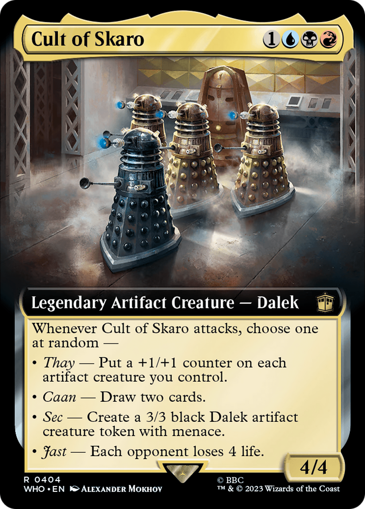 Cult of Skaro (Extended Art) [Doctor Who] | Cards and Coasters CA