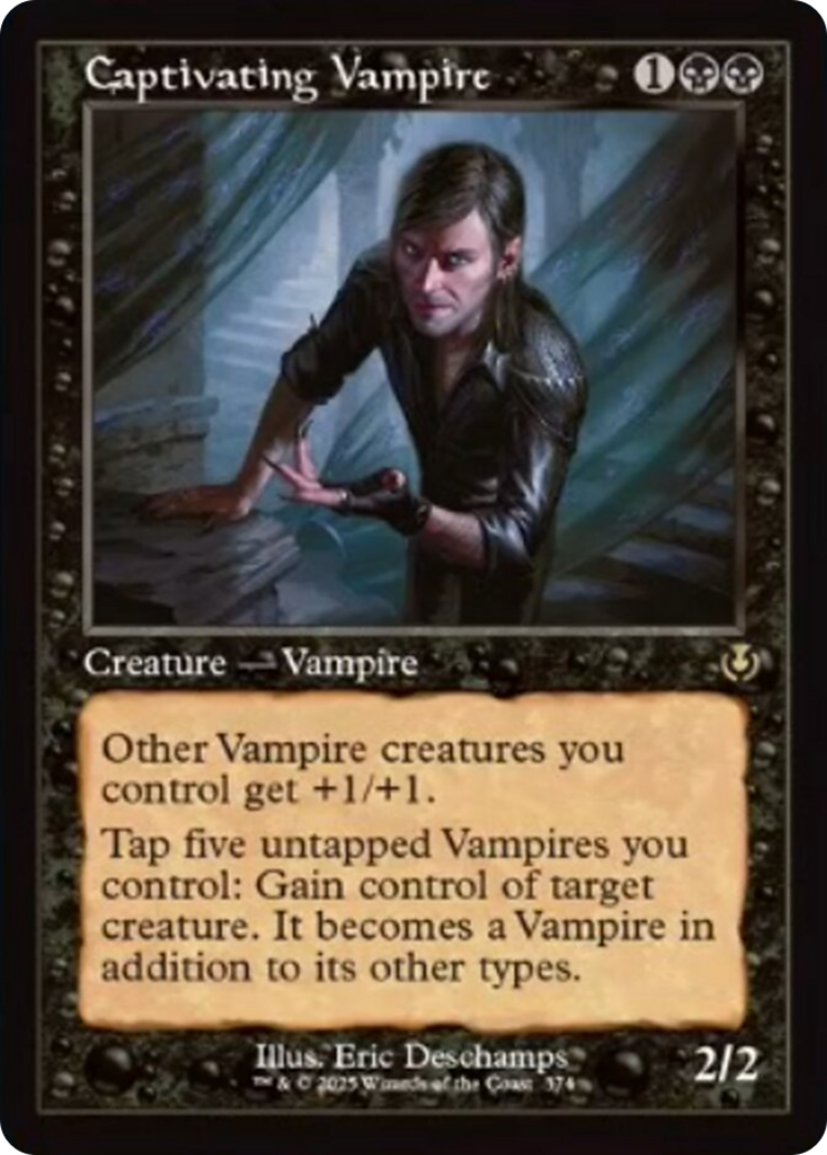 Captivating Vampire (Retro Frame) [Innistrad Remastered] | Cards and Coasters CA